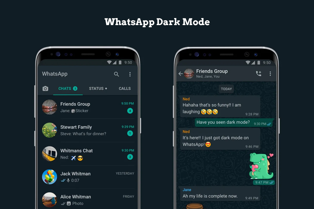 WhatsApp Dark Mode