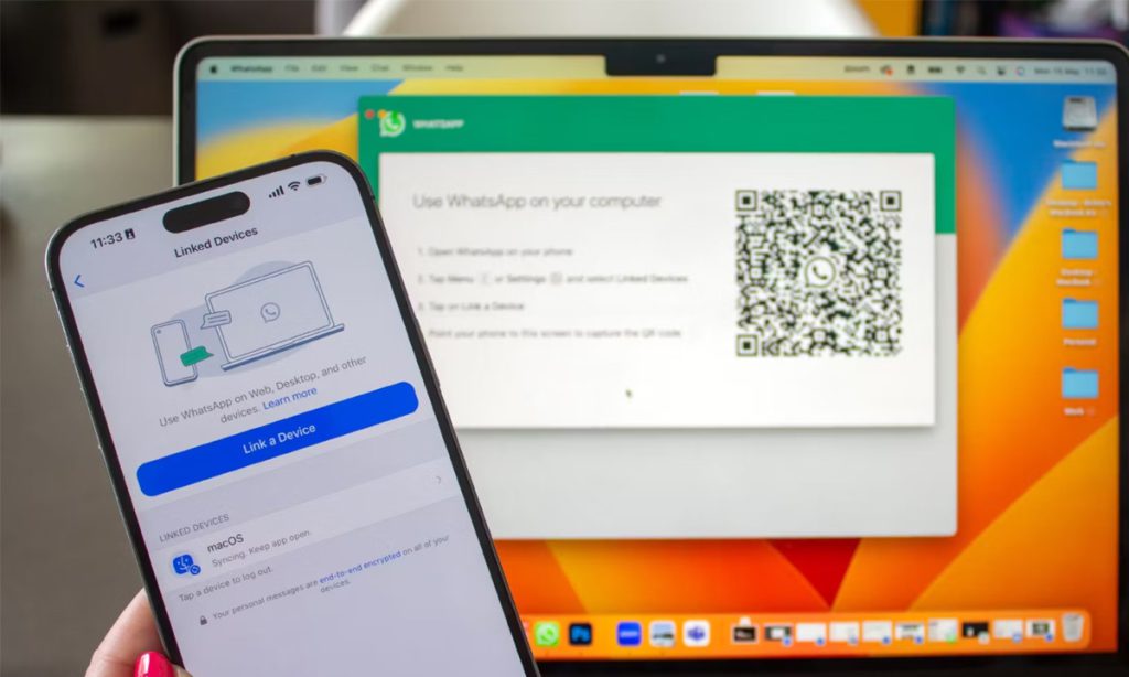 How to link a desktop device to WhatsApp account